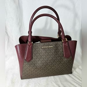 Michael Kors Kimberly Merlot Large Satchel